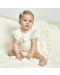 Body cu mânecă scurtă pentru bebeluși Sofija - Jasmina, 56 cm, ecru - 5t