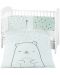 Set de dormit pentru bebelusi din 6 piese KikkaBoo - Bear with me, Mint, 70 x 140 cm - 1t