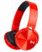 Căști wireless cu microfon Trevi - DJ 12E50 BT, roşii - 1t