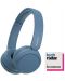 Căști wireless cu microfon Sony - WH-CH520, albastre - 1t