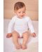 Body pentru bebeluşi Bio Baby - Bumbac organic, 62 cm, 3-4 luni, ecru - 4t