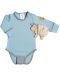 Body pentru bebeluşi cu extensie Shushulka - Albastru - 1t