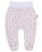 Pantaloni cu botoşei cu imprimeu maro Bio Baby - 86 cm, 12-18 luni - 1t