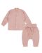 Set de 2 piese Bio Baby - 74 cm, 6-9 luni, roz frotte - 1t