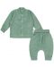 Set de 2 piese pentru copii Bio Baby - 56 cm, 1-2 luni, verde frotte - 1t