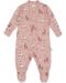 Salopetă pentru copii cu imprimeu Bio Baby - 50 cm, 0-1 lună, roz - 1t