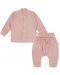 Set de 2 piese Bio Baby - 62 cm, 3-4 luni, roz frotte - 1t