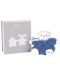 Jucărie moale pentru bebeluși Kaloo - Ursuleț, albastru ocean, 18 cm - 3t