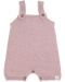 Salopeta pentru bebeluși Lassig - Cozy Knit Wear, 50-56 cm, 0-2 luni, roz - 1t