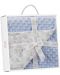 Pătură în relief pentru bebeluși Interbaby - Mickey, albastru, 80 x 110 cm - 2t