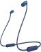 Casti wireless cu microfon Sony - WI-C310,  albastre - 1t