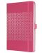 Carnețel cu coperta tare Sigel Jolie Format A5 - Pink, căptușite pagini - 2t