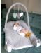 Cuib de bebeluși cu jucării BabyJem - Grey - 2t