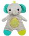 Jucărie de jucărie Bright Starts - Snuggle & Teethe - Elefant - 1t