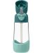Sticlă cu pai pentru bebeluși b.box - Tritan, Emerald forest, 450 ml - 1t