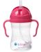 Sticlă cu pai pentru bebeluși b.box - Sippy cup, 240 ml, Raspberry - 1t