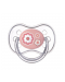 Suzetă de silicon Canpol Newborn Baby, în formă de cireș, 6-18 luni, roz - 1t