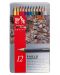 Creioane acuarele colorate Caran d'Ache Pablo – 12 culori - 1t