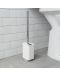 Perie de toaletă Umbra - Flex Sure-Lock, albă - 6t