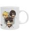 Cană ABYstyle Animation: Attack on Titan - Chibi Trio - 1t