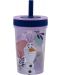 Pahar cu pai Stor Frozen - Trust the Journey, 465 ml - 2t