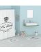 Perie de toaletă Inter Ceramic - Elizabeth, 12,2 x 40 cm, alb - 2t