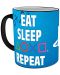 Cana cu efect termo ABYstyle Games: PlayStation - Eat Sleep Repeat - 2t