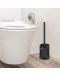 Perie de toaletă Inter Ceramic - 7287B, Anti-Fingerprint, negru mat - 2t