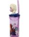 Pahar cu pai și 3D figurină Stor Frozen - Trust the Journey, 360 ml  - 3t