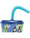 Pahar cu pai Stor Bluey - 430 ml  - 2t