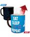 Cana cu efect termo ABYstyle Games: PlayStation - Eat Sleep Repeat - 3t
