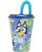 Pahar cu pai Stor Bluey - 430 ml  - 1t