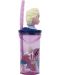 Pahar cu pai și 3D figurină Stor Frozen - Trust the Journey, 360 ml  - 2t