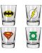 Pahare de shoturi SD Toys DC Comics: Justice League - Logos - 1t