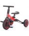 Chipolino 2 în 1 Smarty Tricicleta / Bicicleta de echilibru - Negru și roșu  - 1t