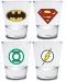 Pahare de shot-uri ABYstyle DC Comics: Superheroes - Emblems - 1t