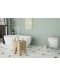 Perie de toaletă Inter Ceramic - Amelia, 12 x 10,2 x 37 cm, bej - 2t