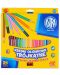Creioane colorate triunghiulare Astra - 24 de culori, cu ascutitoare - 1t