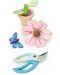 Set de jucării din lemn Tender Leaf Toys - Floare în ghiveci - 4t