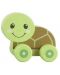 Jucărie de împingere din lemn Orange Tree Toys - Sea Life, Broască țestoasă - 1t