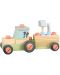 Set de joaca din lemn  Orange Tree Toys - Tractor asamblat, 25 piese - 1t