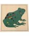 Puzzle din lemn cu animale Smart Baby - Frog, 5 piese - 1t