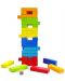 Acool Toy Wooden Colorful Balance Game - Jenga cu zaruri - 1t