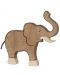 Figurină din lemn Holztiger - Elefant cu trompă ridicată - 1t