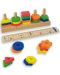 Joc de logica din lemn Andreu toys - Forme si culori - 2t