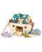 Set de jucării din lemn Tender Leaf Toys - Arca lui Noe cu animale - 1t