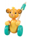 Jucărie de împins din lemn Orange Tree Toys - Simba, în cutie - 1t