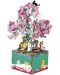 Puzzle 3D din lemn Robo Time de 148 de piese - Floare de cires - 1t