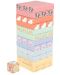 Joc din lemn Orange Tree Toys - Jenga, Animale de fermă - 1t