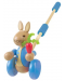 Jucărie de împins din lemn Orange Tree Toys - Peter iepurele - 1t